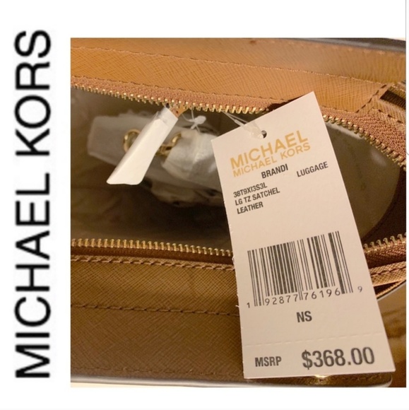 NWT authentic MK leather brandi satchel luggage - Picture 7 of 7